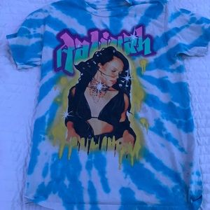 blue tye dye shirt